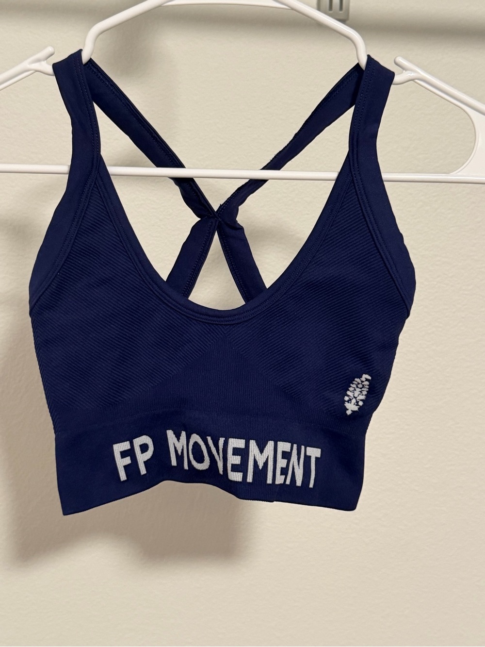Free People FP Movement Navy Crisscross Sports Bra